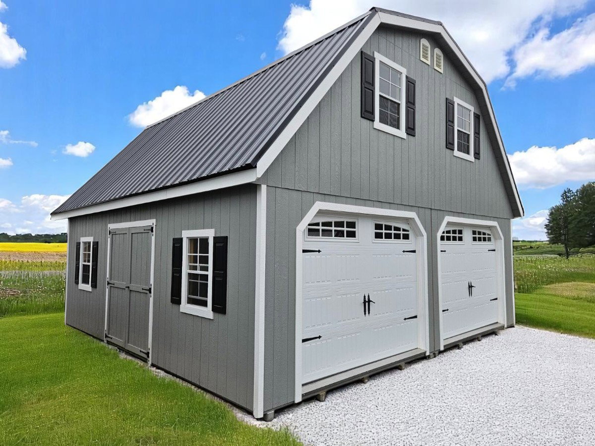 Two-Story Modular Garage